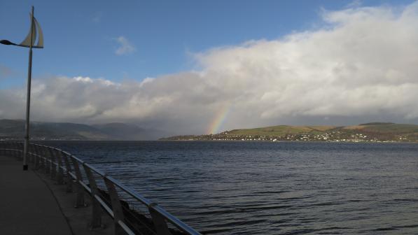 Coastal views at Lunderston Bay