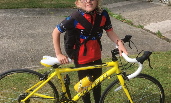 Annabel Killey and her bike