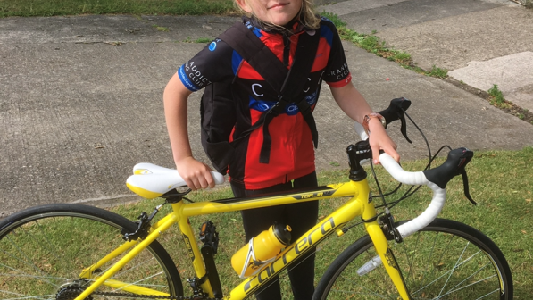 Annabel Killey and her bike