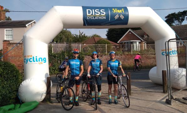 Cycling UK staff at Diss Cyclathon