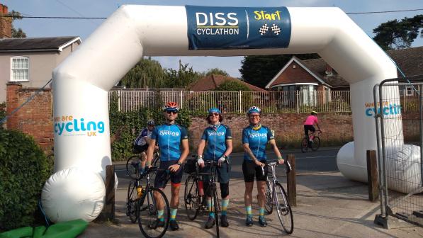 Cycling UK staff at Diss Cyclathon