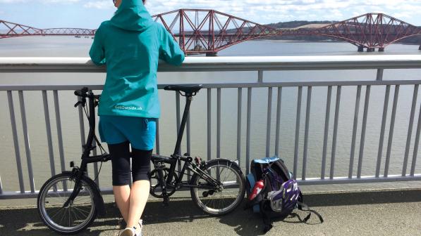 Looking towards the famous Forth Rail Bridge