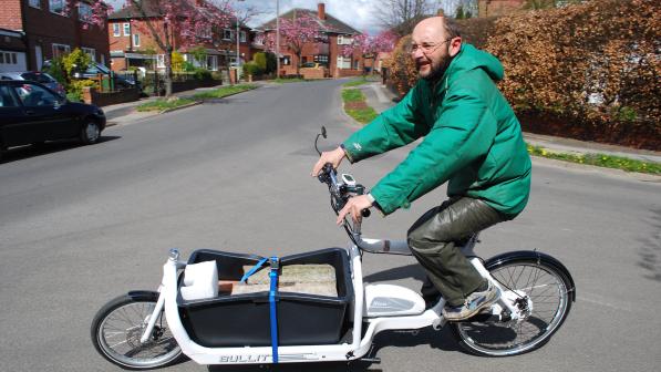 Cycling with 110kg of concrete.