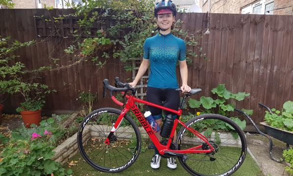 Journalist Laura Laker ready to go on her Ride Across Britain