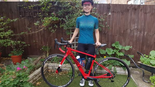 Journalist Laura Laker ready to go on her Ride Across Britain