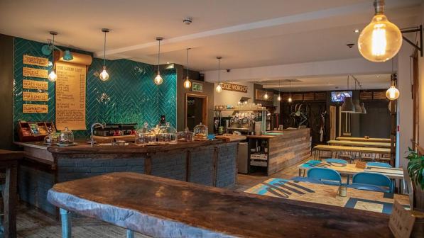 The interior of the inviting Veolife Cafe