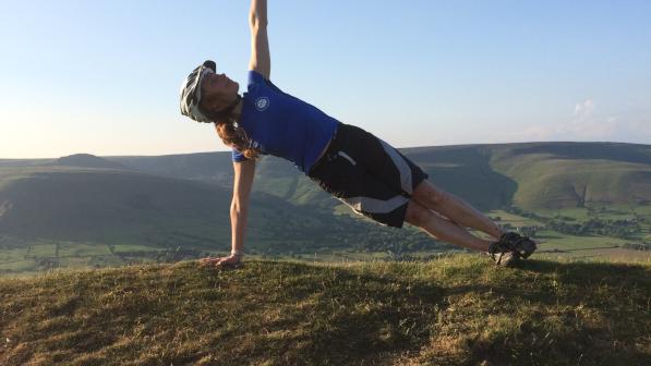 Alice cyclist yoga