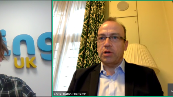 Cycling Minister Chris Heaton-Harris addresses Cycling UKs webinar on "Building new habits for a heathier Britain" 