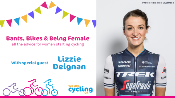 Lizzie Deignan appears talking cycling and pregnancy with Cycling UK