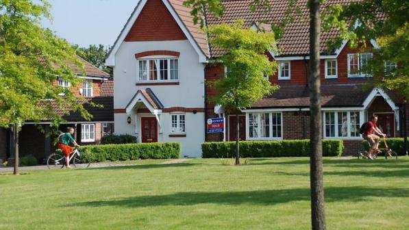 Cycling in a new housing development