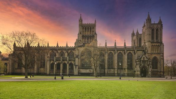 Bristol cathedral cycle route