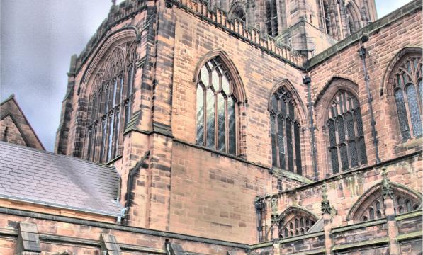 Chester cathedral cycle route