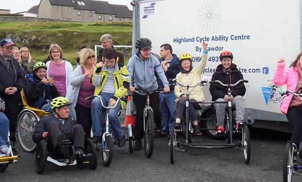 group of people on regular and adaptive cycles