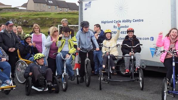 group of people on regular and adaptive cycles