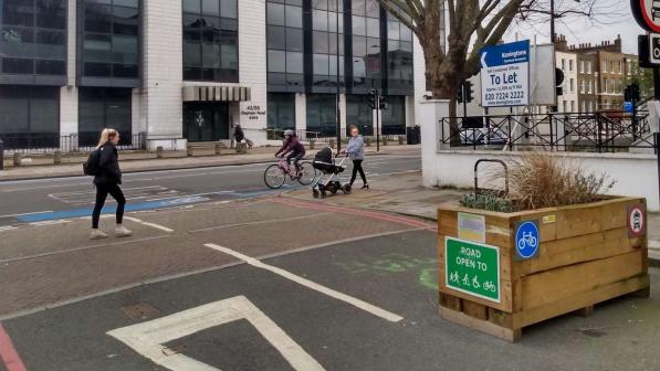 Low traffic neighbourhood. Photo: Cycling UK
