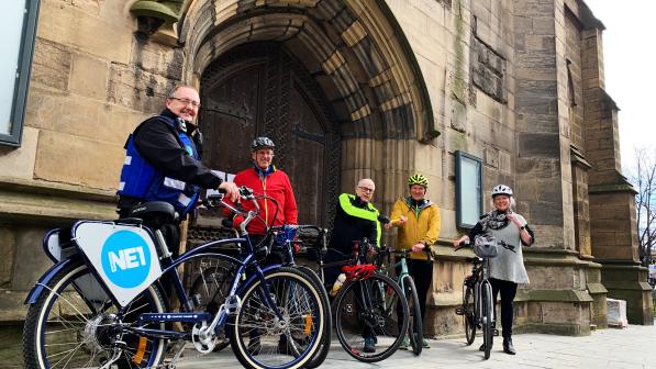 Newcastle cathedral cycle route