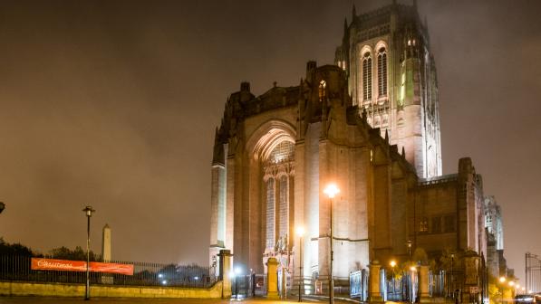 Liverpool cathedral cycle route