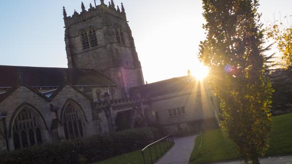 Bradford cathedral cycle route