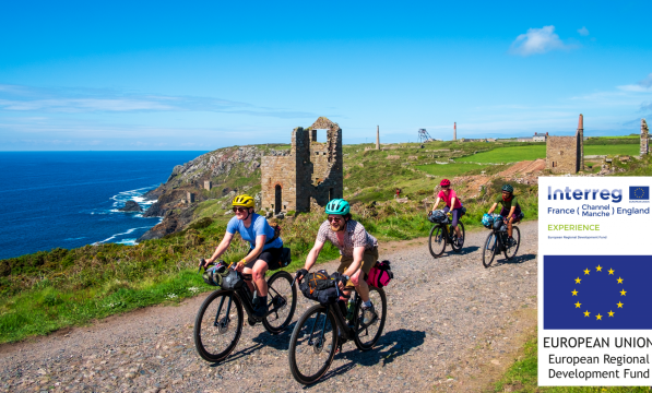 Bikepackers enjoy the dramatic landscapes of historic Cornwall