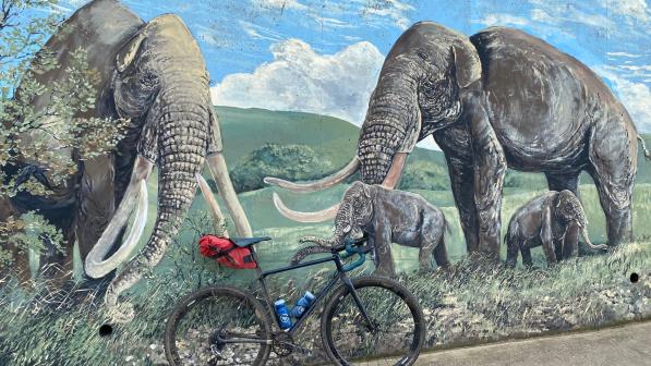 Mammoth mural in Sheringham