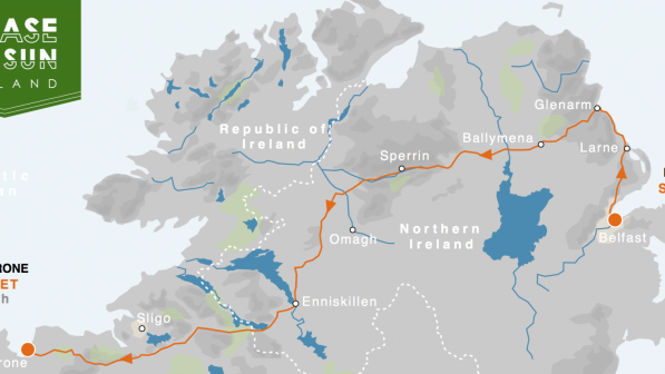 Chase the Sun 2023 Ireland route Cycling UK