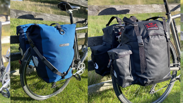 Composite image of four panniers