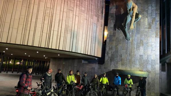 A picture of the start location outside Newcastle Civic Centre in Newcastle upon Tyne