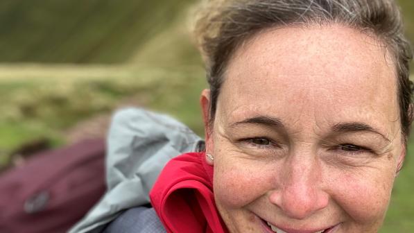 Head shot of Rachel Nicholls selected as a community champion in Cycling UK's 100 Women in Cycling 2024