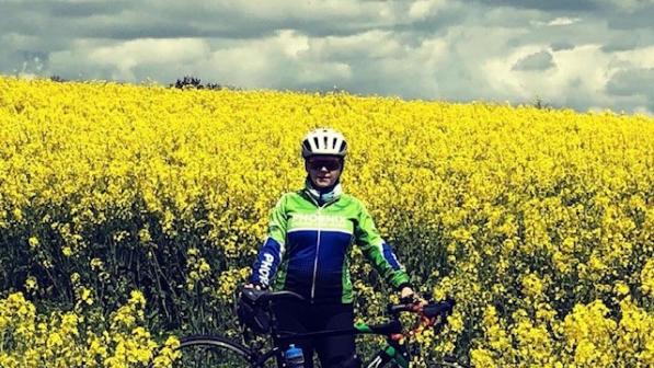 d shot of Rebecca Fitzgerald selected as a community champion in Cycling UK's 100 Women in Cycling 2024