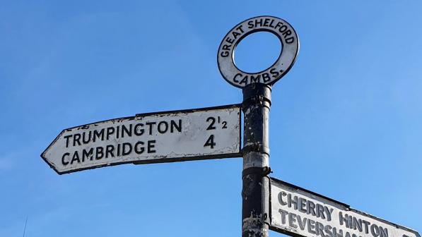 Cycling from Great Shelford, South Cambridgeshire