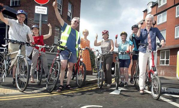 Members of the Chester Cycling Campaign