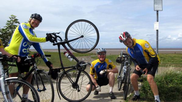 Burnley & Pendle Cyclists having fun at the seaside