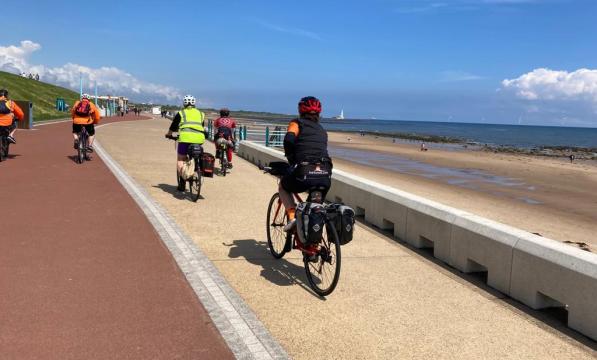 Cycle touring. Cycling the Coasts and Castles route.