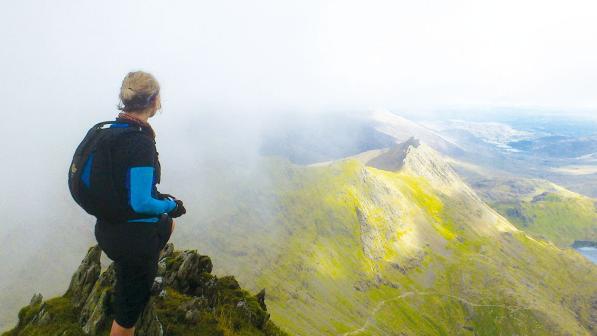 cycling up snowdon