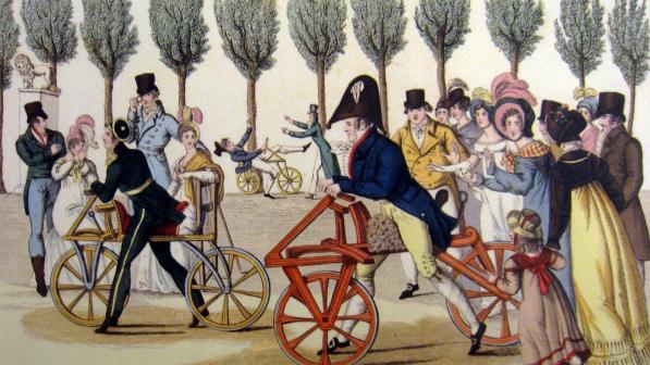 Velocipedes, Jardin du Luxembourg, Gentry Publishers, 1818