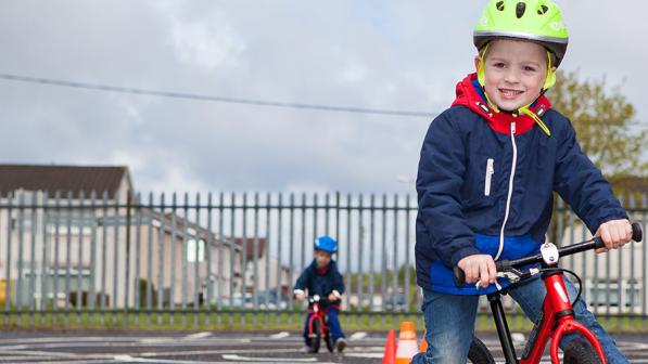 Teach a child to ride a bike