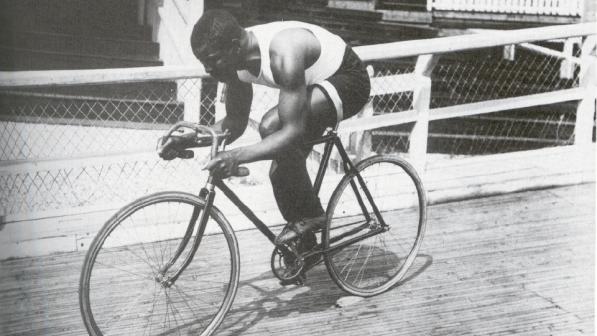 Major Taylor 1908 (Photo by Branger, Agence Roger Viollet, Paris)
