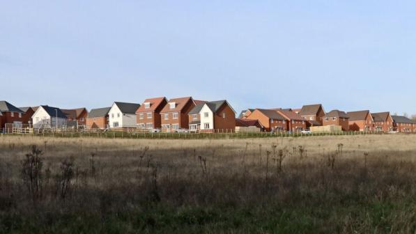 New housing in a car-dependent location (photo cc Roger Kidd)